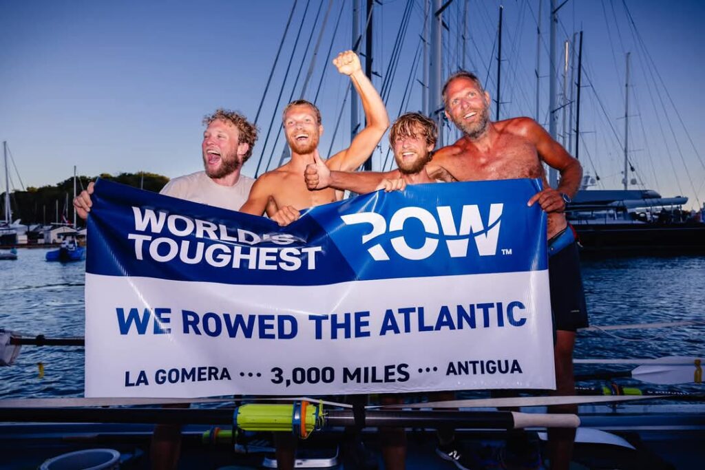 Team Row4Cancer, winnaars van World’s Toughest Row 2024