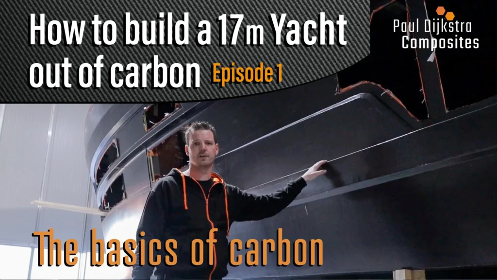 Videominiatuur over de basis van de bouw van een carbon jacht