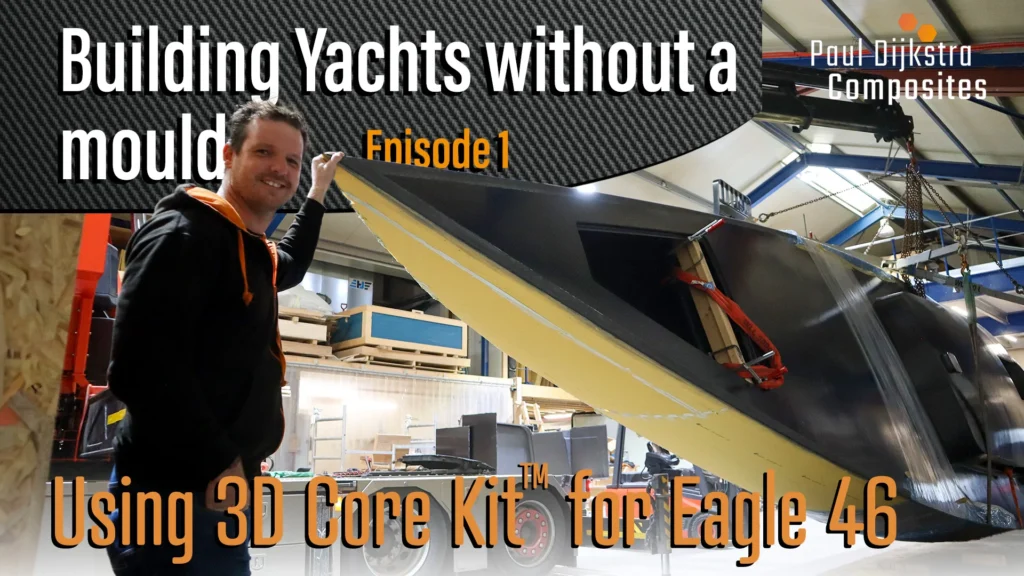Videominiatuur over de bouw van Eagle 46 zonder traditionele mal